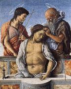Marco Zoppo THe Dead Christ with Saint John the Baptist and Saint Jerome oil painting picture wholesale